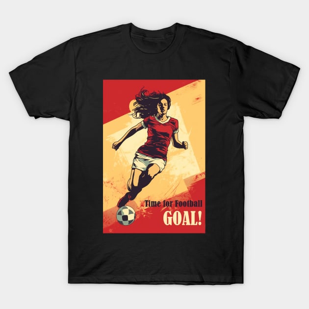 FIFA Women World Cup Poster T-Shirt by GreenMary Design